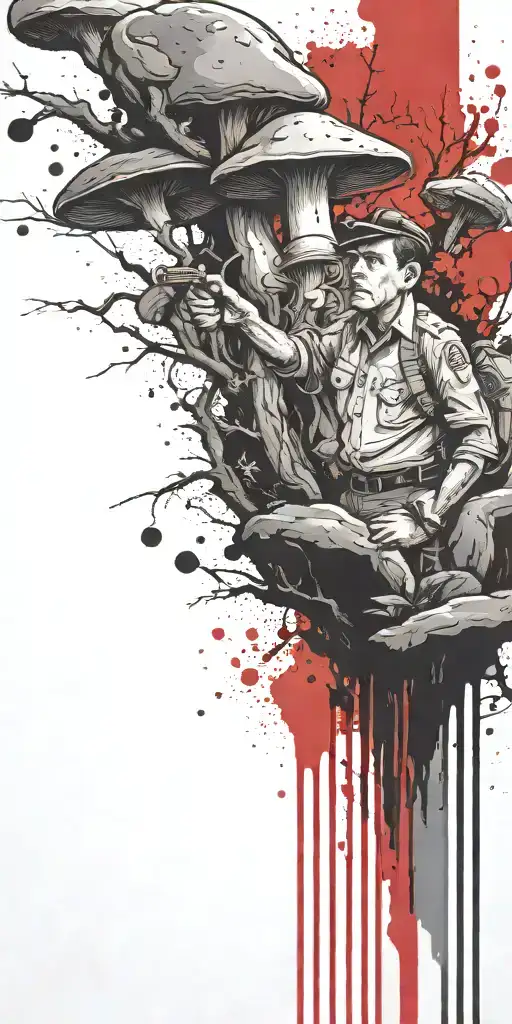  mushroom Andy Griffith  tattoo design idea