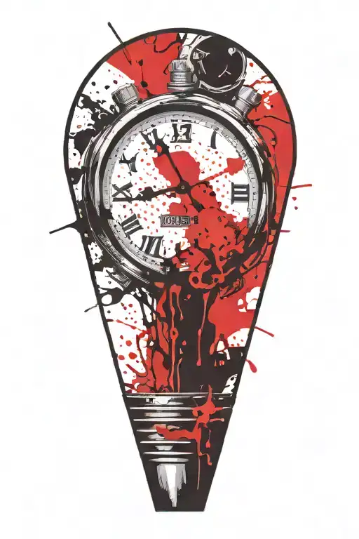 ticking time bomb tattoo design idea
