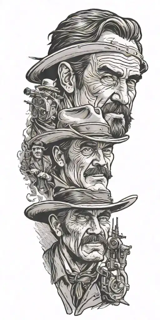 western Gunsmoke television show  tattoo design idea