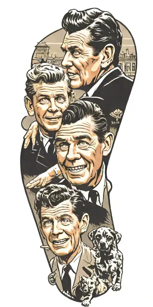 Andy Griffith television show  tattoo design idea