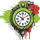 green wired explosive device and timer running grenade tattoo design idea