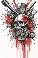 boomers grenade exploding inconspicuouslmushrooms tattoo design idea