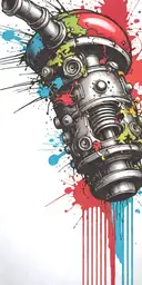 inconspicuous ticking time bomb mushroom grenade  tattoo design idea