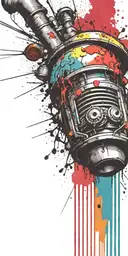 inconspicuous ticking time bomb mushroom grenade  tattoo design idea