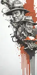 the tv show gunsmoke growing mushrooms  tattoo design idea