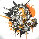 orange tattoo design idea