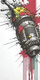 inconspicuous ticking time bomb mushroom grenade  tattoo design idea