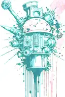 boomers grenade exploding inconspicuouslmushrooms tattoo design idea