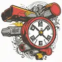 dynamite explosive with detonator bombs tattoo design idea