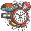 dynamite explosive with detonator bombs tattoo design idea