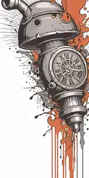 terrost ticking time bomb mushroom grenade  tattoo design idea