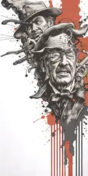 the tv show gunsmoke on mushrooms  tattoo design idea