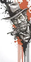 the tv show gunsmoke on mushrooms  tattoo design idea