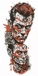 Gunsmoke television show character Faustus  tattoo design idea