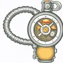 mushroom grenade wires interesting explosive devices with timers and old school alarm clocks  tattoo design idea