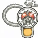 mushroom grenade wires interesting explosive devices with timers and old school alarm clocks  tattoo design idea