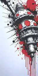 shroom grenade made tattoo design idea