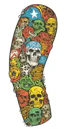 poor white trash treasure  tattoo design idea