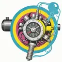 wired explosive bomb plastic explosive with detonator with wires and timer and numbers tattoo design idea