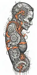 bipolar manic episode tattoo design idea