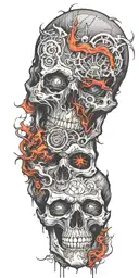bipolar manic episode tattoo design idea