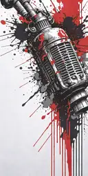 pscilocibin grenade exploding tattoo design idea