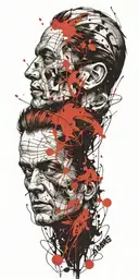 Gunsmoke television show character Faustus  tattoo design idea