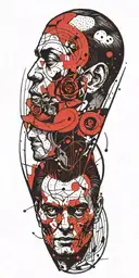 Gunsmoke television show character Faustus  tattoo design idea