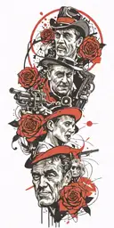 Gunsmoke television show Dodge city tattoo design idea
