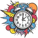 old school alarm clock bomb exploding tattoo design idea