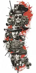 western Gunsmoke television show  tattoo design idea