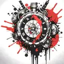 time bomb tattoo design idea