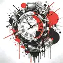 time bomb tattoo design idea