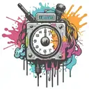  bomb with wires and timer melting ice cube tattoo design idea