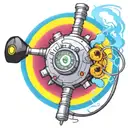 wired explosive bomb plastic explosive with detonator with wires and timer and numbers tattoo design idea