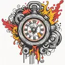 ticking time bomb  tattoo design idea
