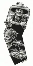 Gunsmoke television show  tattoo design idea