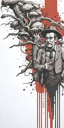 the tv show gunsmoke growing mushrooms  tattoo design idea
