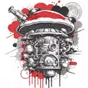  mushroom grenade mixed together symbolizing the client's tattoo design idea