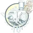  wired explosive bomb with wires and timer tattoo design idea
