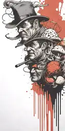 the tv show gunsmoke growing mushrooms  tattoo design idea