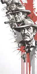 the tv show gunsmoke on mushrooms  tattoo design idea