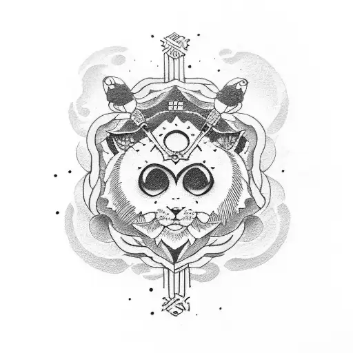 omamori astrology tattoo design idea