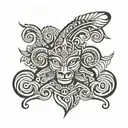 Philippine tribal patterns inspired tattoo design idea