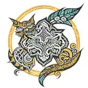 Philippine tribal patterns inspired tattoo design idea