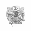 Irish republic smoking weed  tattoo design idea