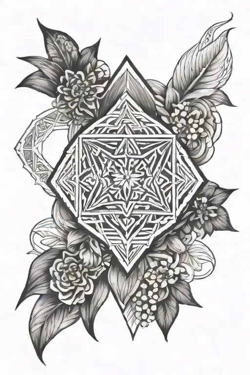 upper back tattoo, sacred geometry,  polynesian, Chinese  tattoo design idea