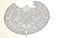 upper back tattoo, sacred geometry,  polynesian, Chinese  tattoo design idea