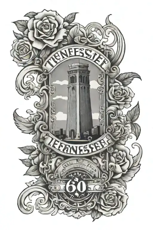 Tennessee forearm sleeve tattoo design idea