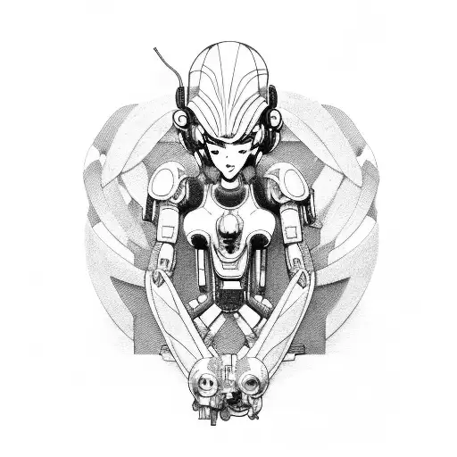 Ghost in the Shell tattoo design idea